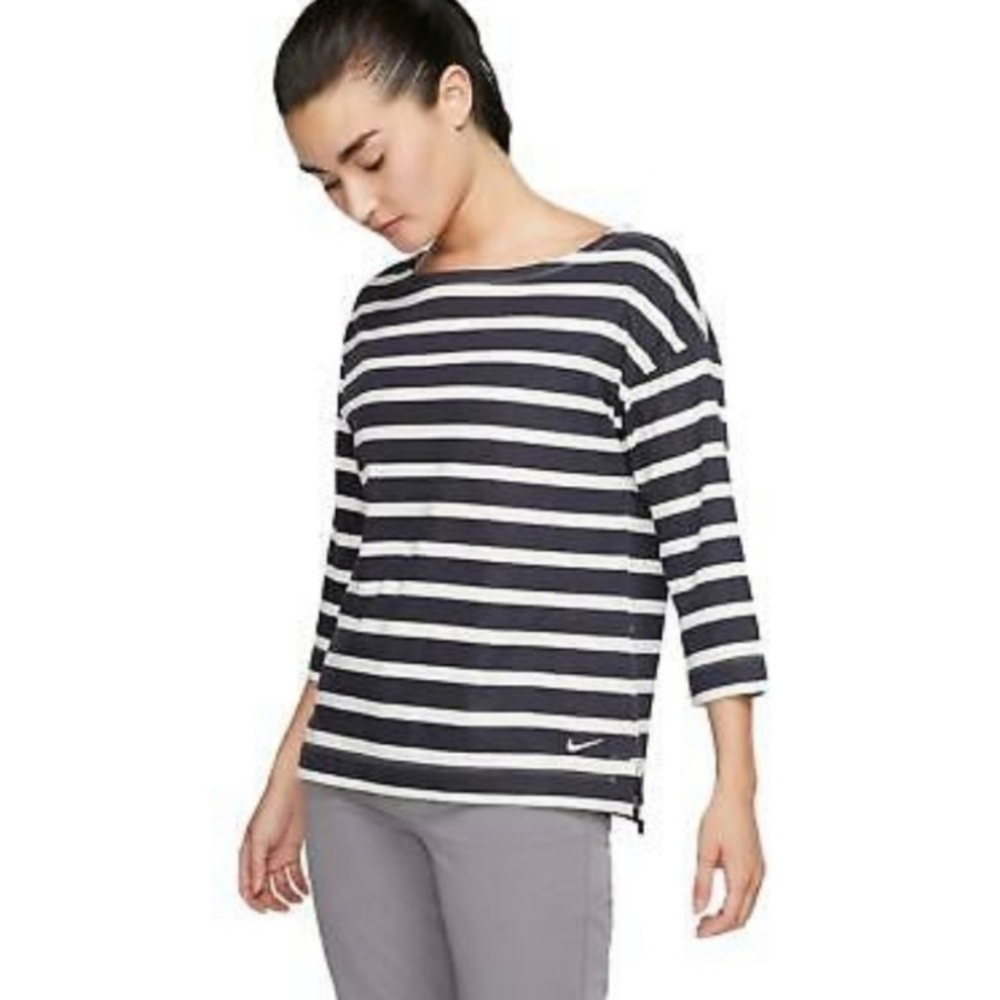 NWT Nike Dri-Fit Women’s UV Striped Golf Shirt
